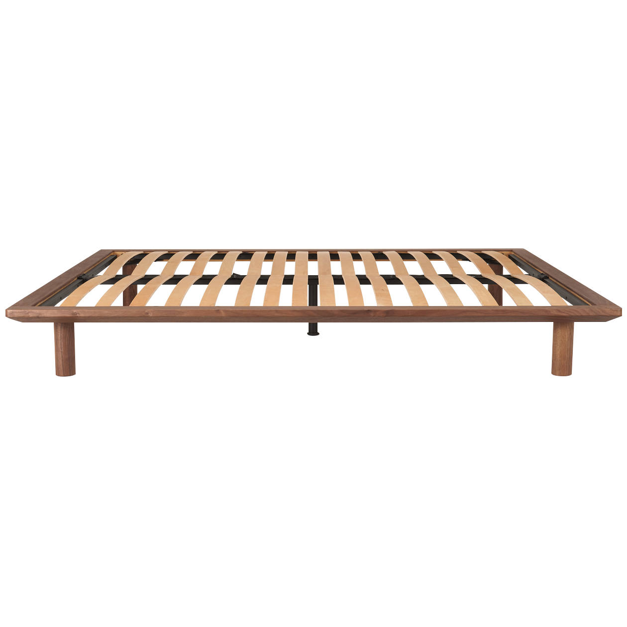 Shop Wooden Bed Frame W 208 x D 215 x H 5.5 cm King Walnut
