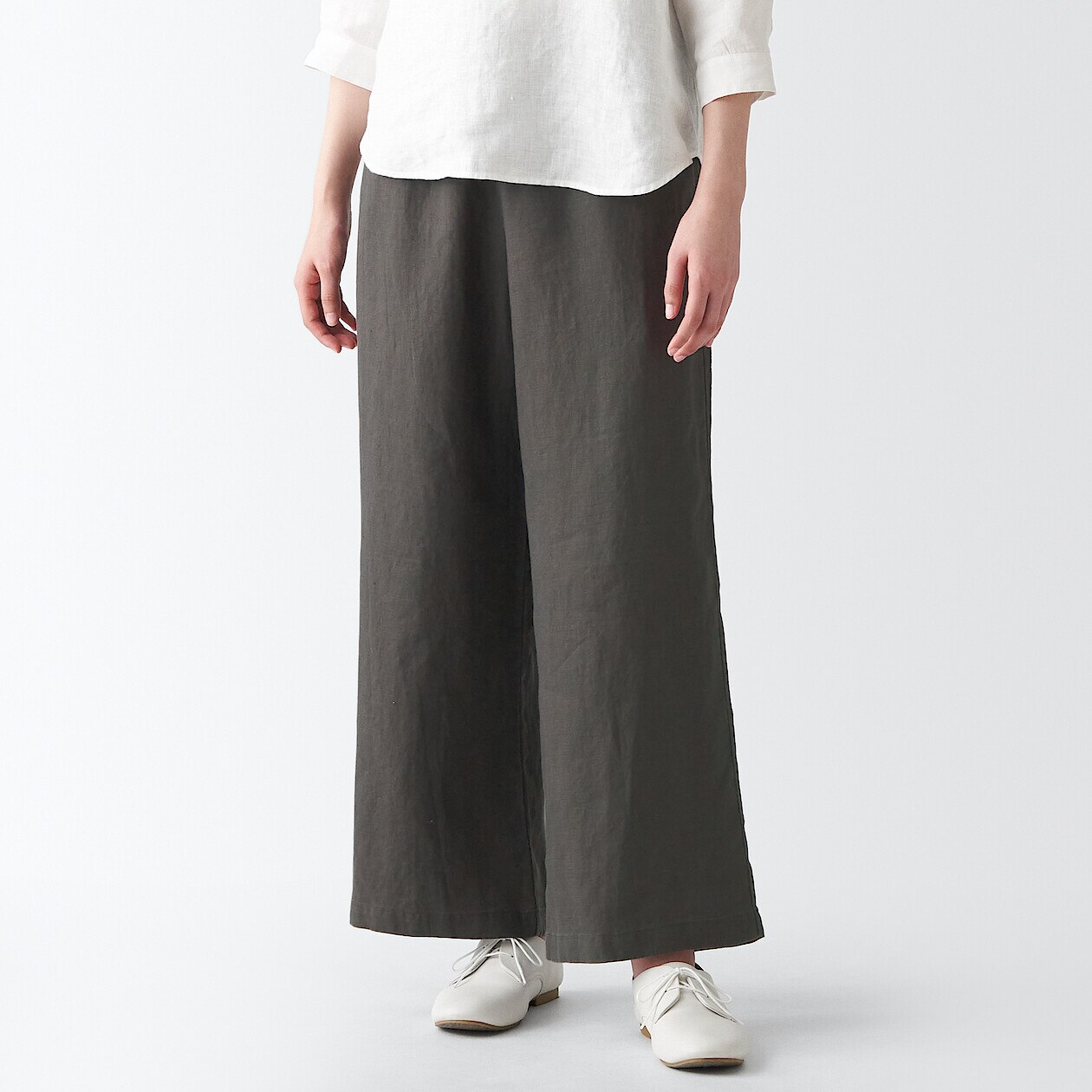 Shop Hemp Wide Easy Pants online | Muji UAE