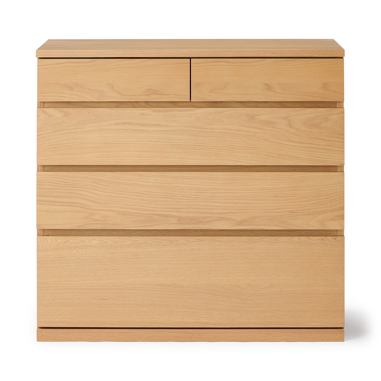 Shop Wooden Chest 4 Drawers Oak Veneer W 88 x D 44 x L 83 cm