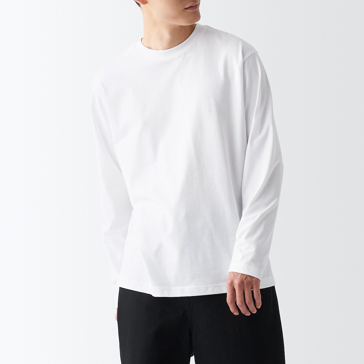 Shop Jersey Long Sleeve T-Shirt online | Muji UAE