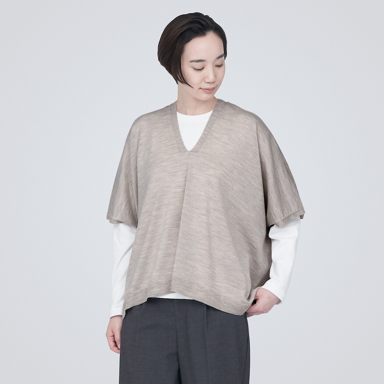 Oversized poncho sweater cheap