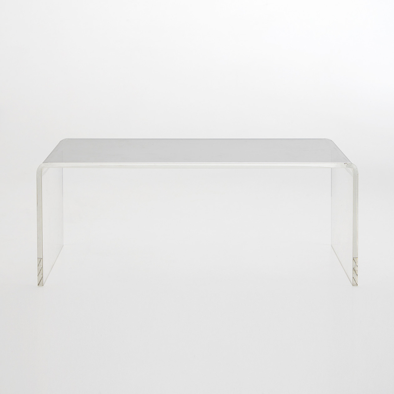 Acrylic top glass table