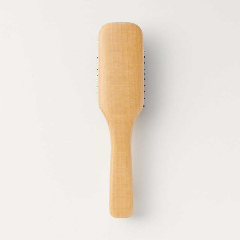 Shop Beech Hair Brush Mixed Bristles 20 cm Brown online Muji UAE