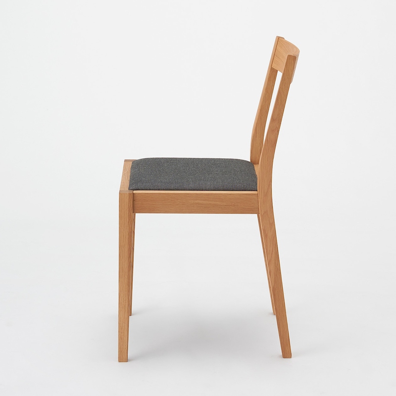 Shop Oak Chair Cloth Seat W 38 X D 48.5 X H 79 Cm Brown online