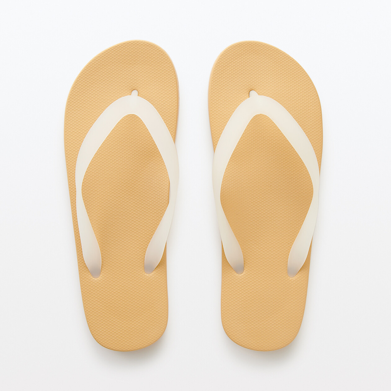 Tan discount flip flops