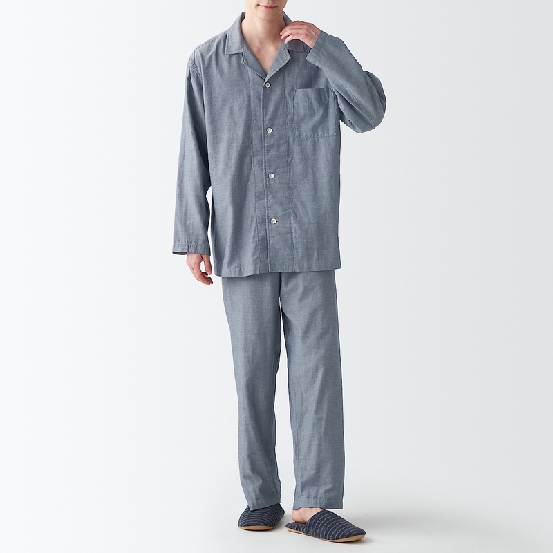 Shop Side Seamless Double Gauze Pajamas online Muji UAE
