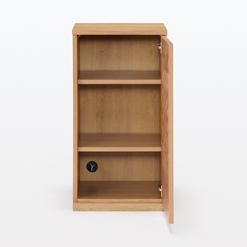 Shop Wooden Cabinet With Wooden Door Slim Oak W 44 x D 44 x H