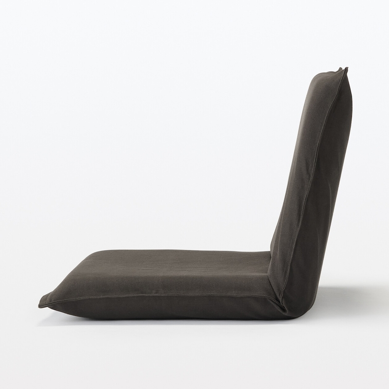 Leather floor deals chair