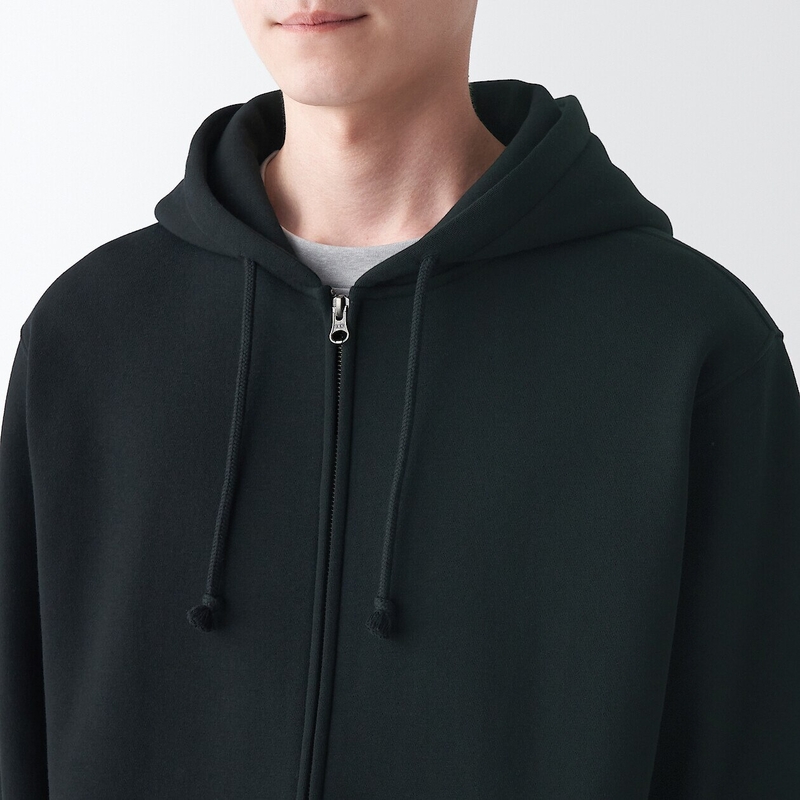 Oversized black zip hoodie sale
