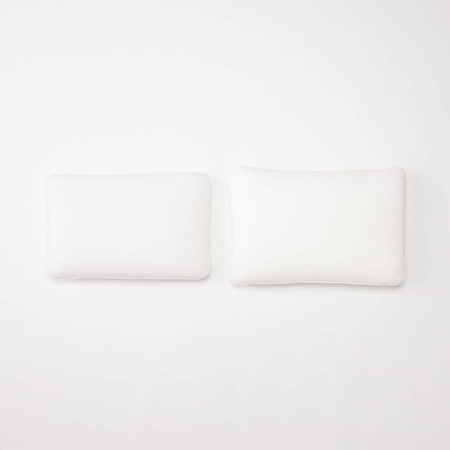 Muji feather pillow deals