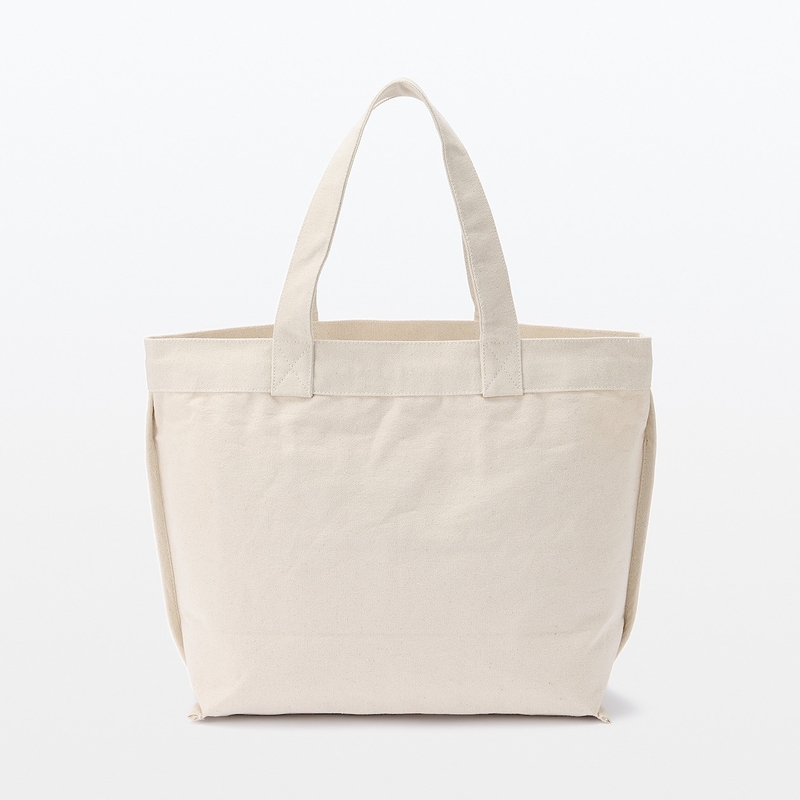 Shop Canvas Wide Tote Bag online Muji UAE