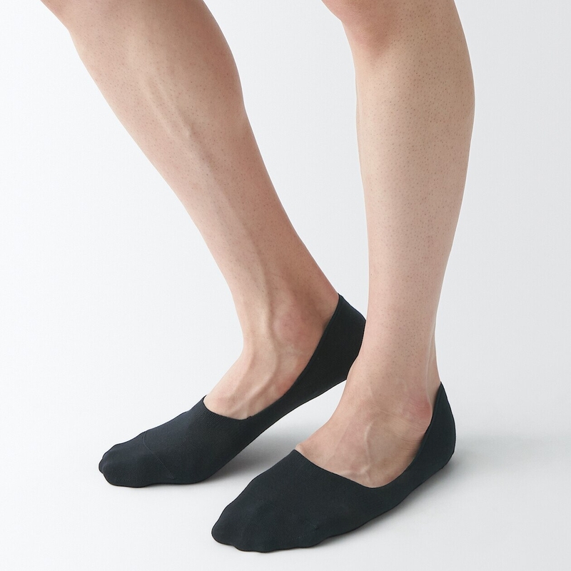 Shop Thin No Show Socks With Heel Grip online Muji UAE