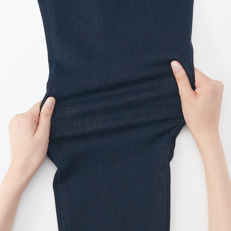 Blue jean jogger pants top